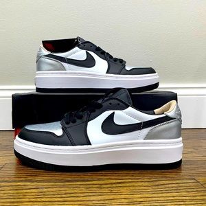 👟 Nike Air Jordan 1 Elevate Low Silver Toe 🩶